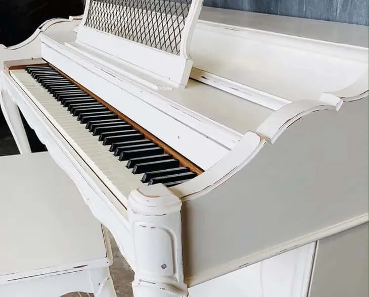 China White Paint On piano