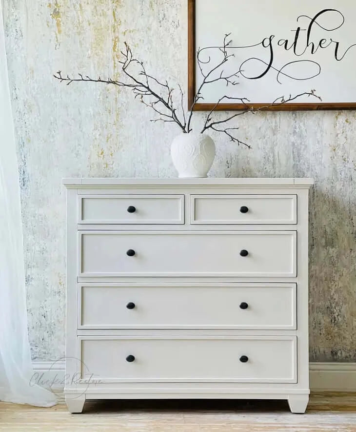 China White Paint On dresser