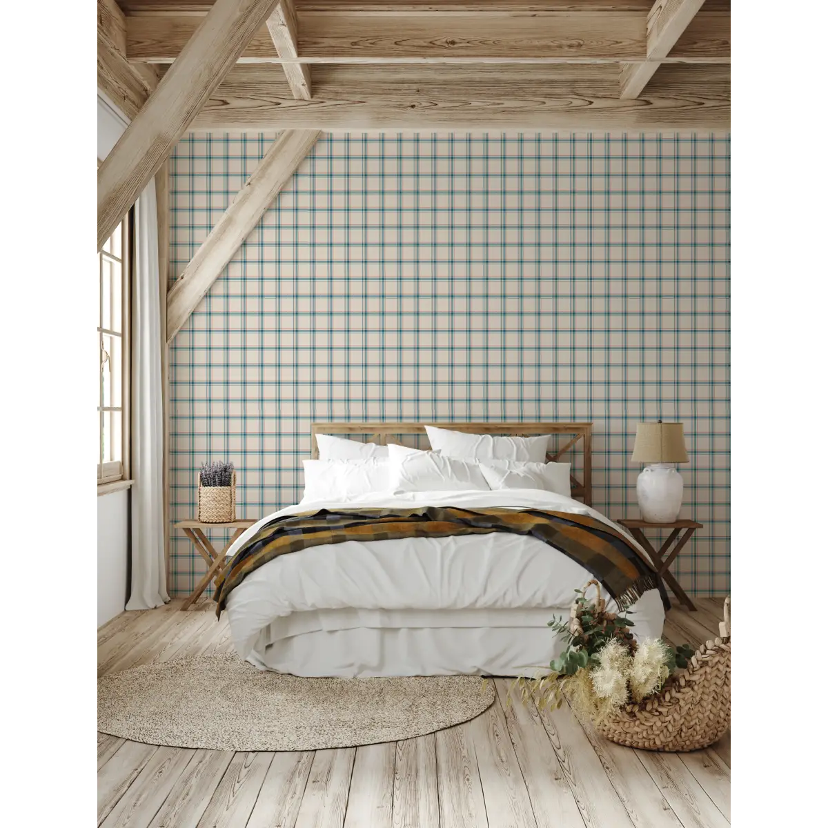 Chad Wallpaper - Classic Country Plaid - by Megan Cabaj - Loomwell Home Goods