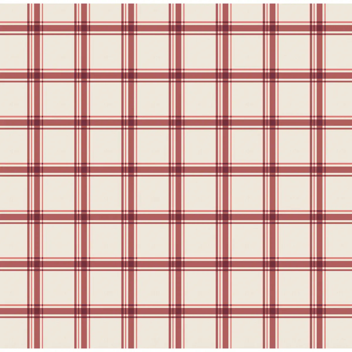 Chad Wallpaper - Classic Country Plaid - by Megan Cabaj - Sample 1 foot by 1 foot / Cordova - Loomwell Home Goods
