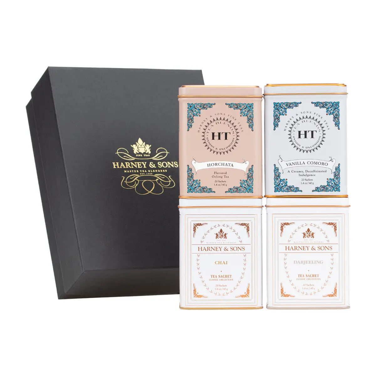 Chai Tea - Classic Tin of 20 Sachets - Sachets / Creamy Chai Gift - Harney & Sons Fine Teas