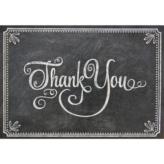 Chalkboard Thank You Note Cards Set - Peter Pauper Press
