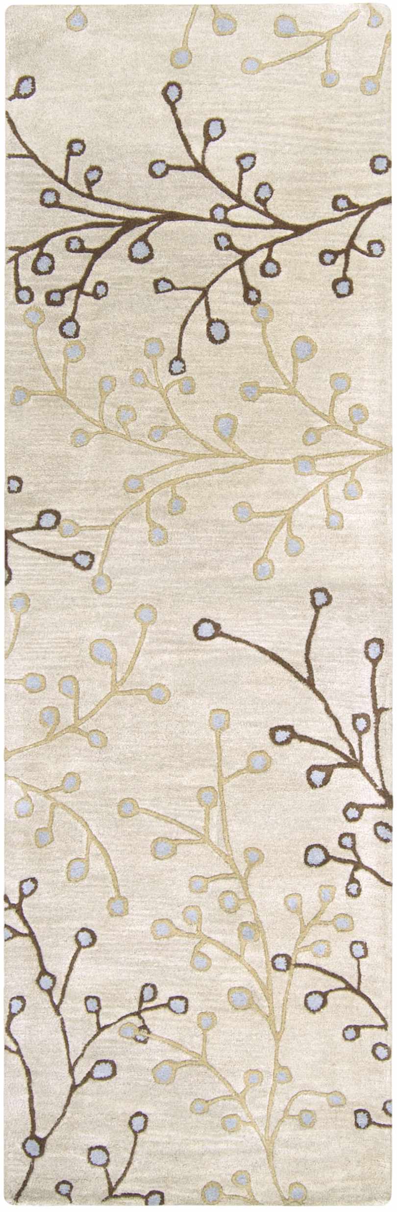 Elsu Beige&Gray Wool Rug