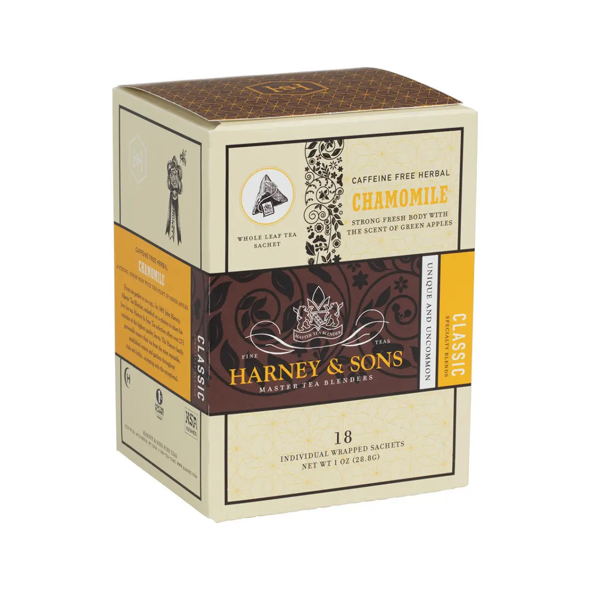 Chamomile - Sachets / Box of 18 Individually Wrapped Sachets - Harney & Sons Fine Teas