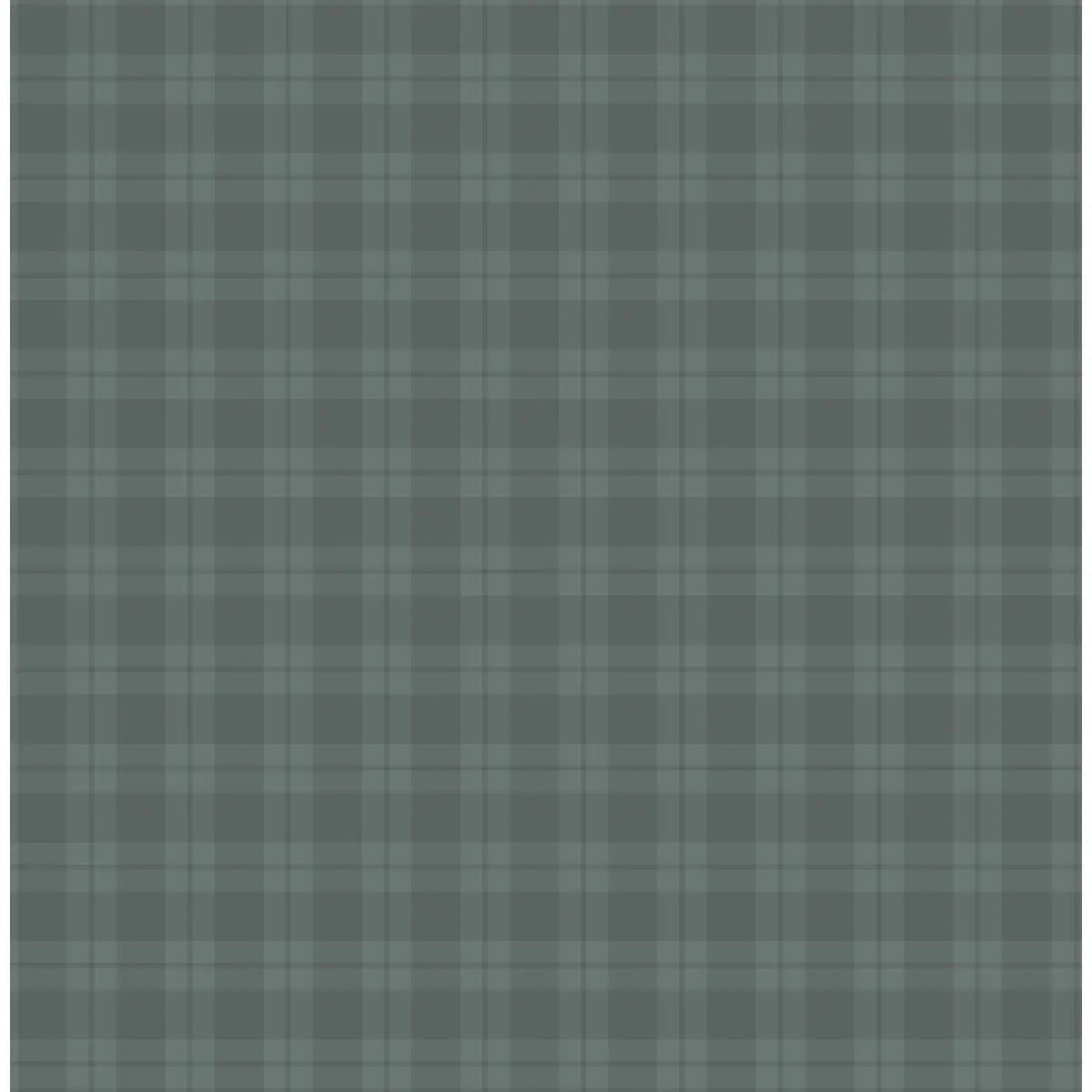 Channing Wallpaper - Classic Country Plaid - by WabiSabi Pattern Studio - Sample 1 foot by 1 foot / Green - Loomwell