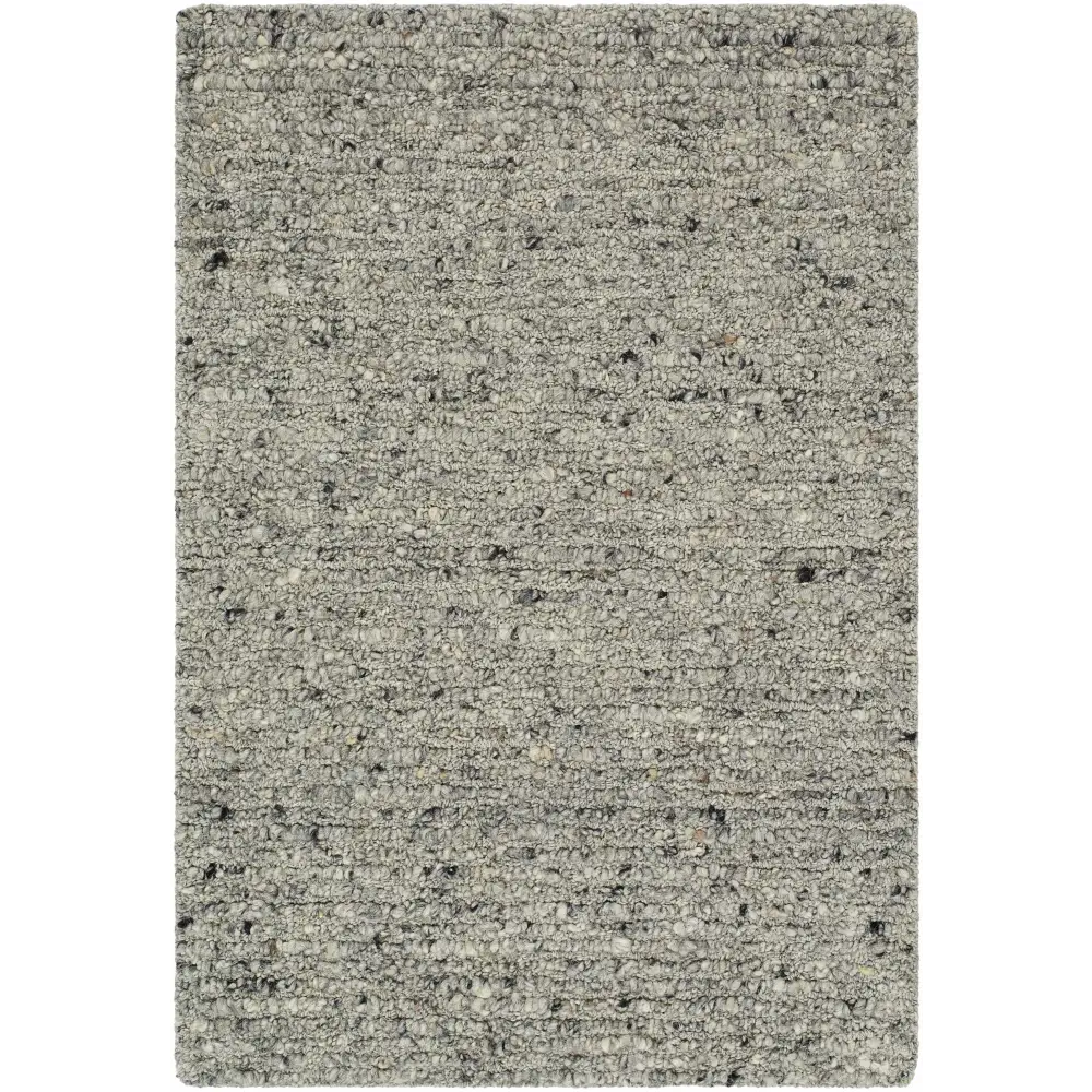 Charcoal Gray Wool Area Rug - 2’ x 3’ Rectangle - Boutique Rugs
