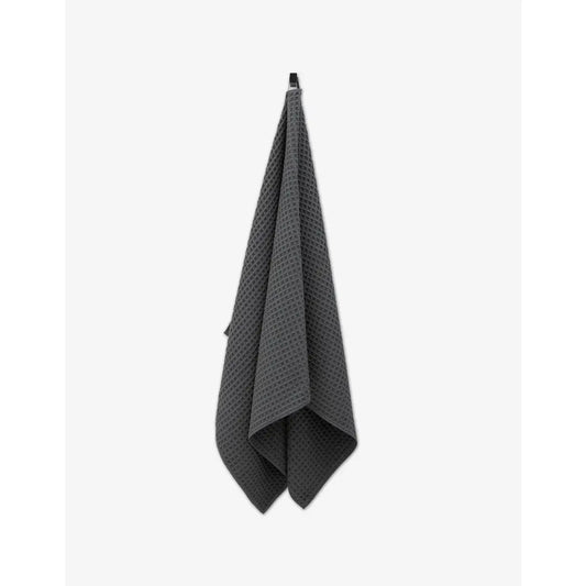 Luxury Waffle Bath Towel - Charcoal - Geometry