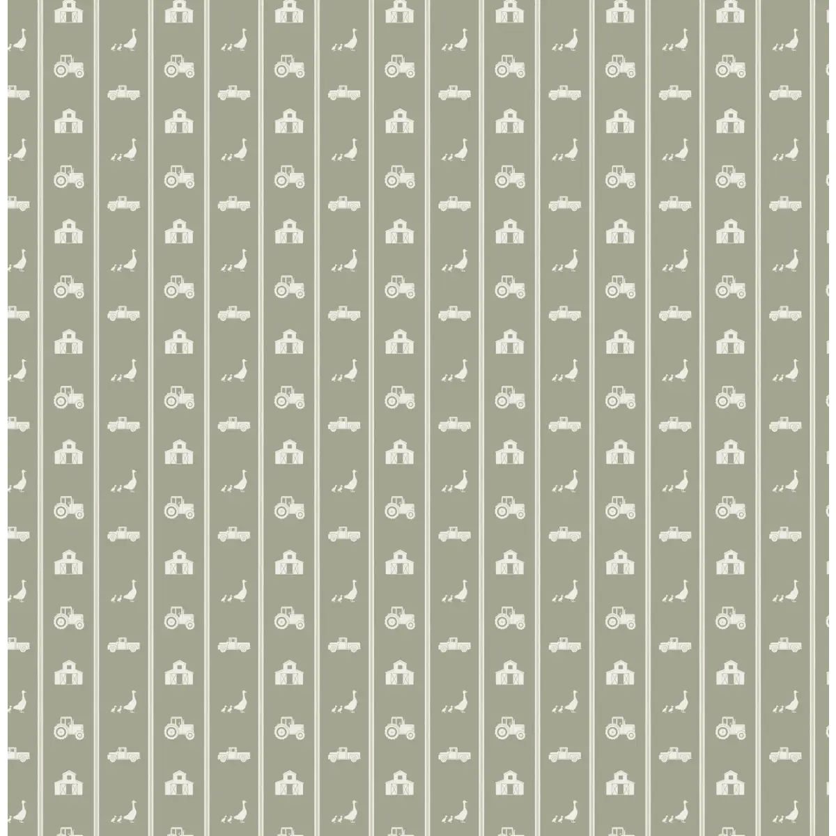 Charlie Wallpaper - Petite Farm Stripe for Baby - by Lauren Blair Hersey - Loomwell Home Goods