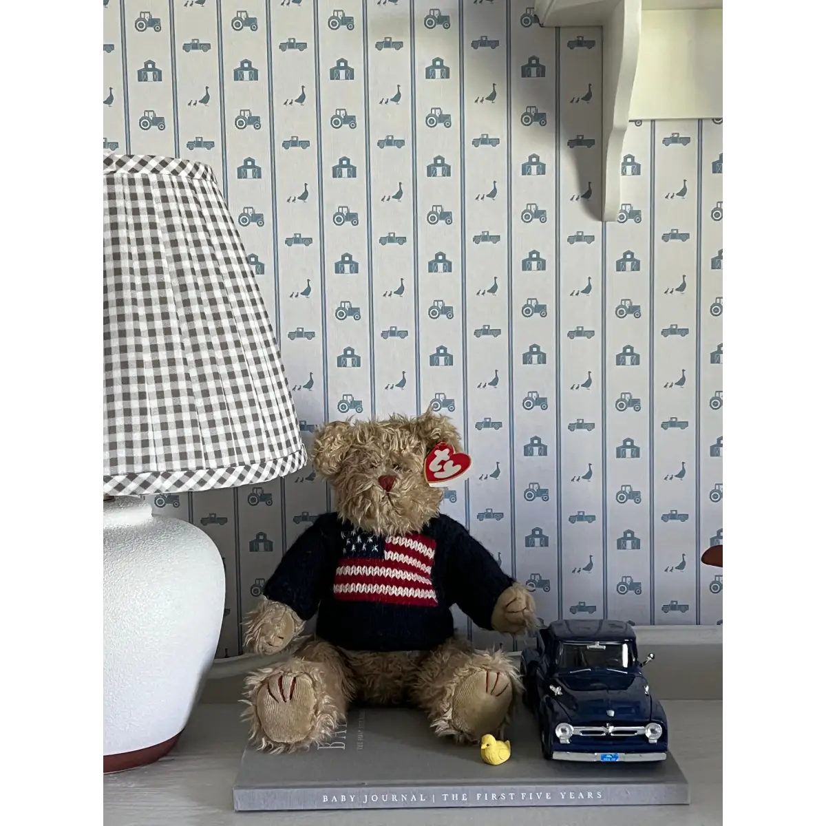 Charlie Wallpaper - Petite Farm Stripe for Baby - by Lauren Blair Hersey - Loomwell Home Goods