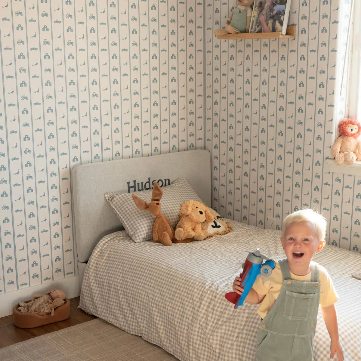 Charlie Wallpaper - Petite Farm Stripe for Baby - by Lauren Blair Hersey - Loomwell Home Goods