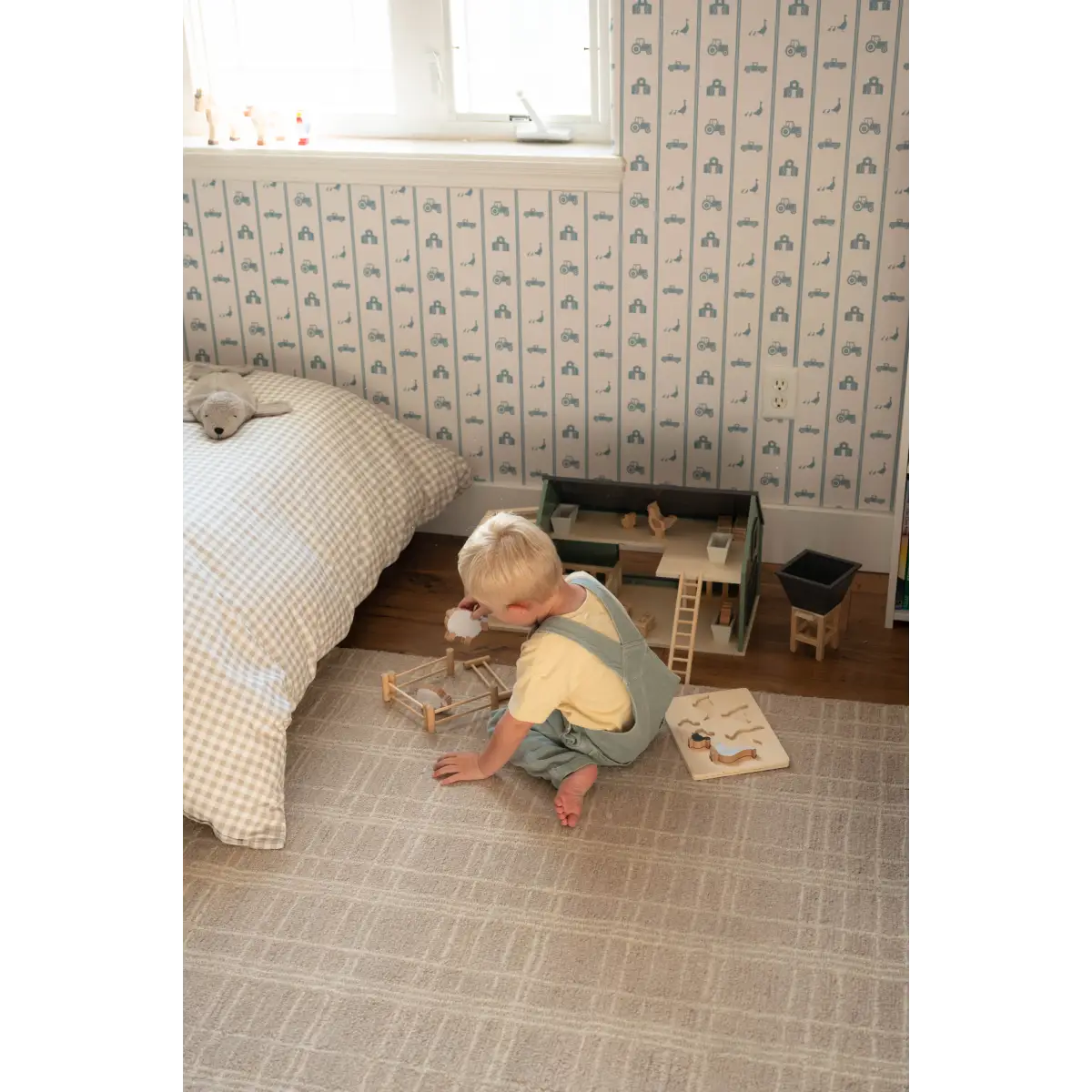 Charlie Wallpaper - Petite Farm Stripe for Baby - by Lauren Blair Hersey - Loomwell Home Goods