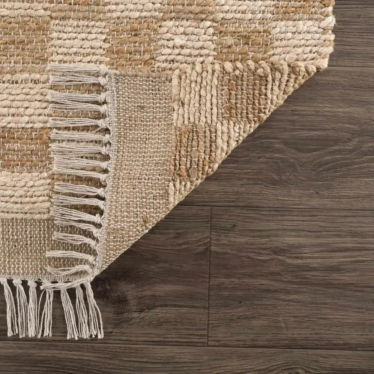 Checkered Jute Area Rug - Boutique Rugs