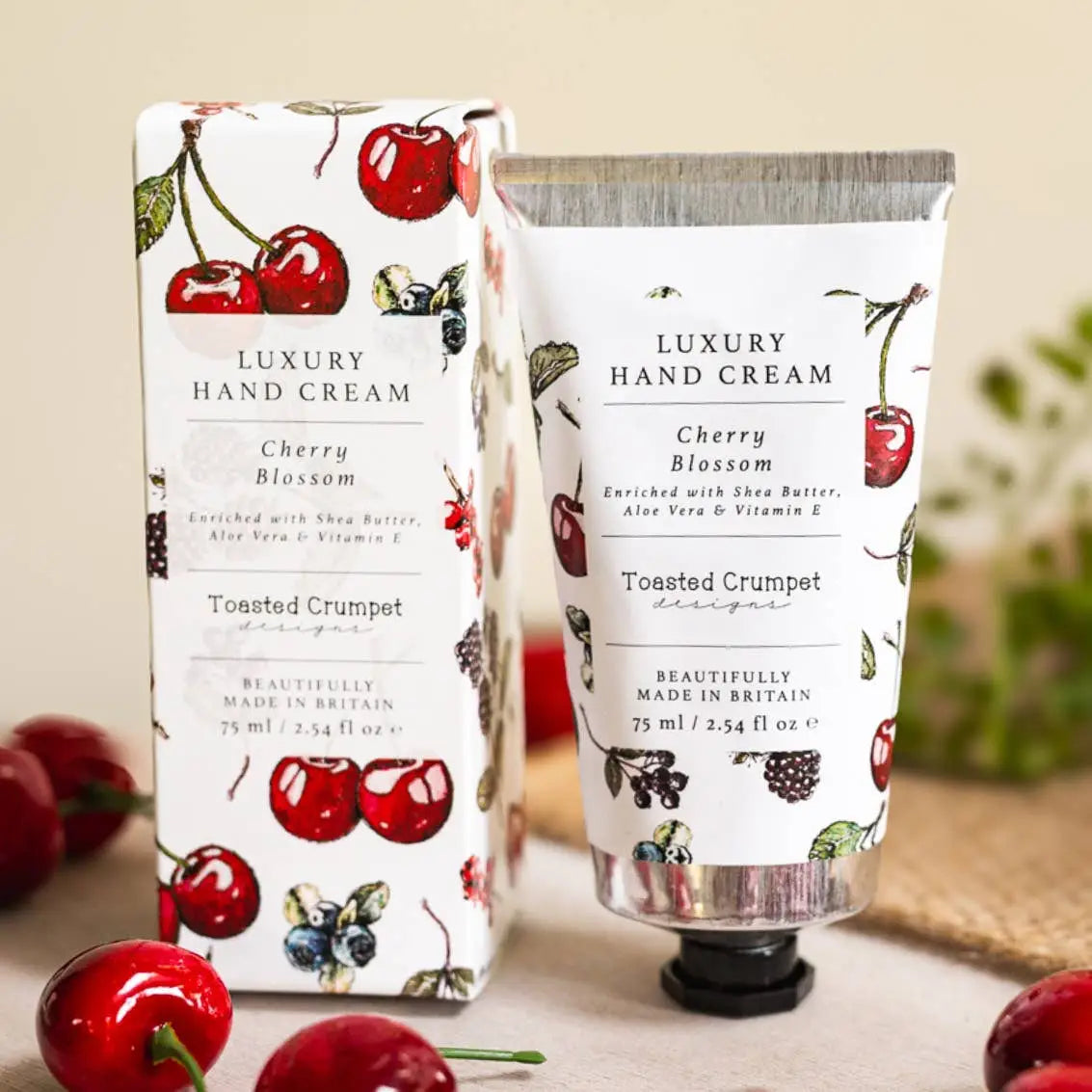 Luxury Hand Cream - Cherry Blossom - Toasted Crumpet (US Duties Paid)