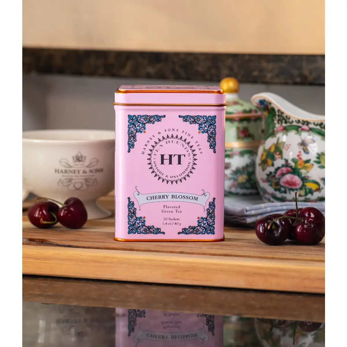 Cherry Blossom Tea - HT Tin of 20 Sachets - Sachets / Tin of 20 Sachets - Harney & Sons Fine Teas