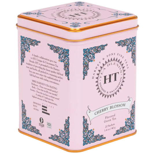 Cherry Blossom Tea - HT Tin of 20 Sachets - Sachets / Tin of 20 Sachets - Harney & Sons Fine Teas