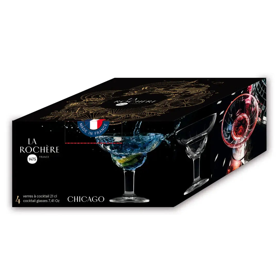 Chicago Cocktail Glasses – Set of 4 - La Rochere
