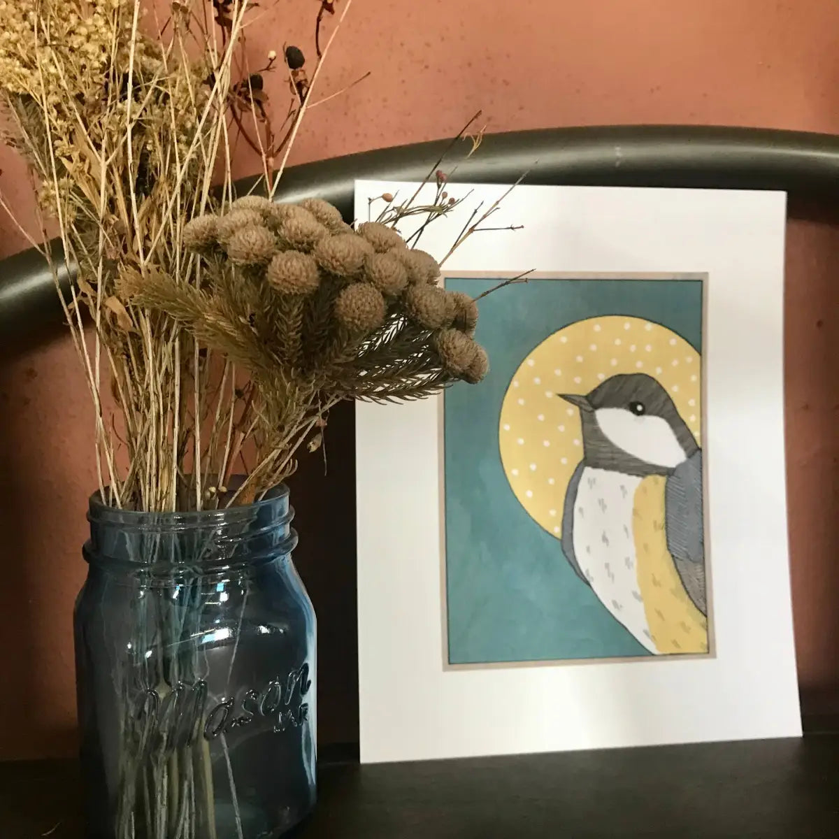 Chickadee Profile Art Print - Dear Darlington