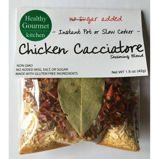 Slow Cooker Seasoning Mix - Chicken Cacciatore - Healthy Gourmet Kitchen