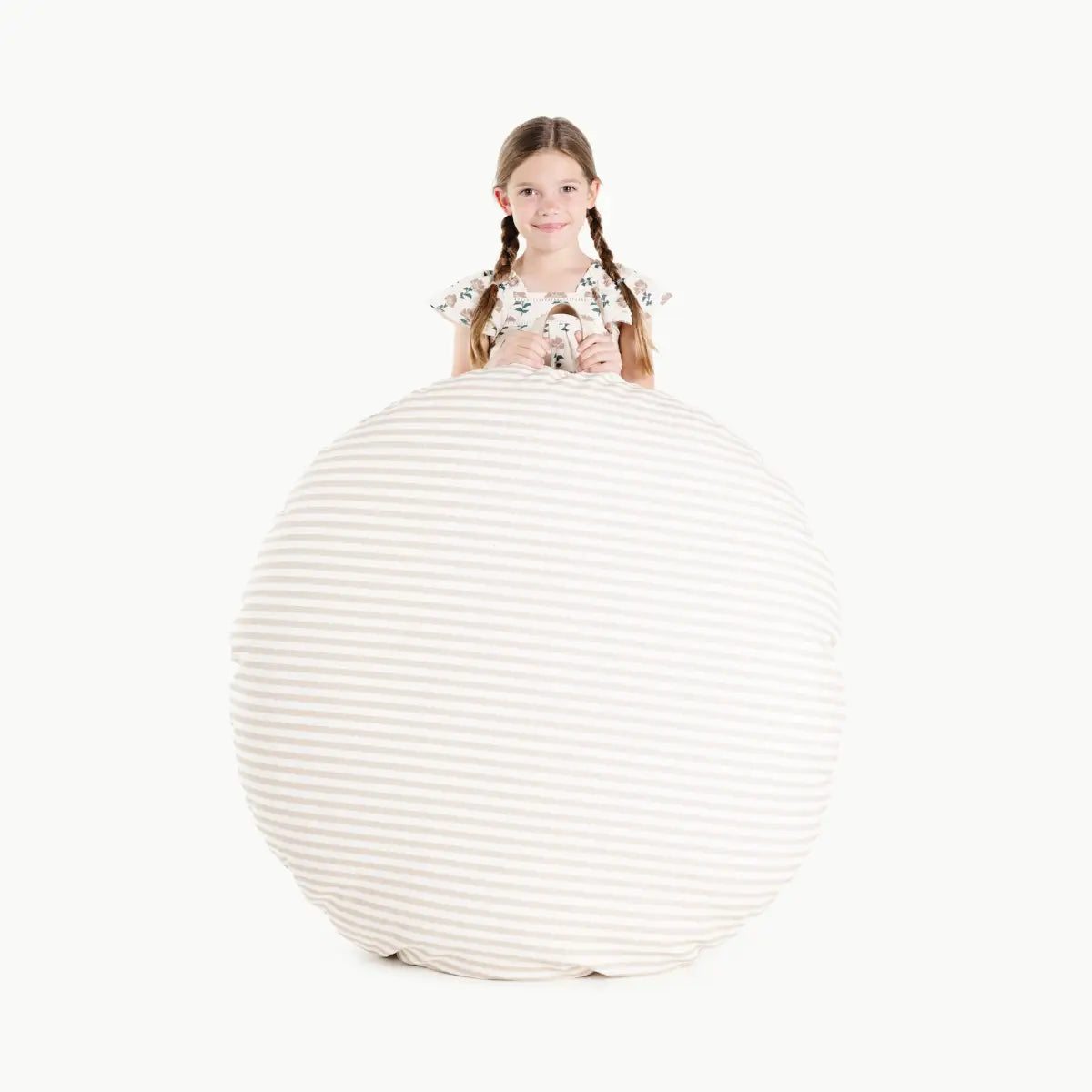Child’s Floor Cushion - Cafe Stripe / Circle - Gathre