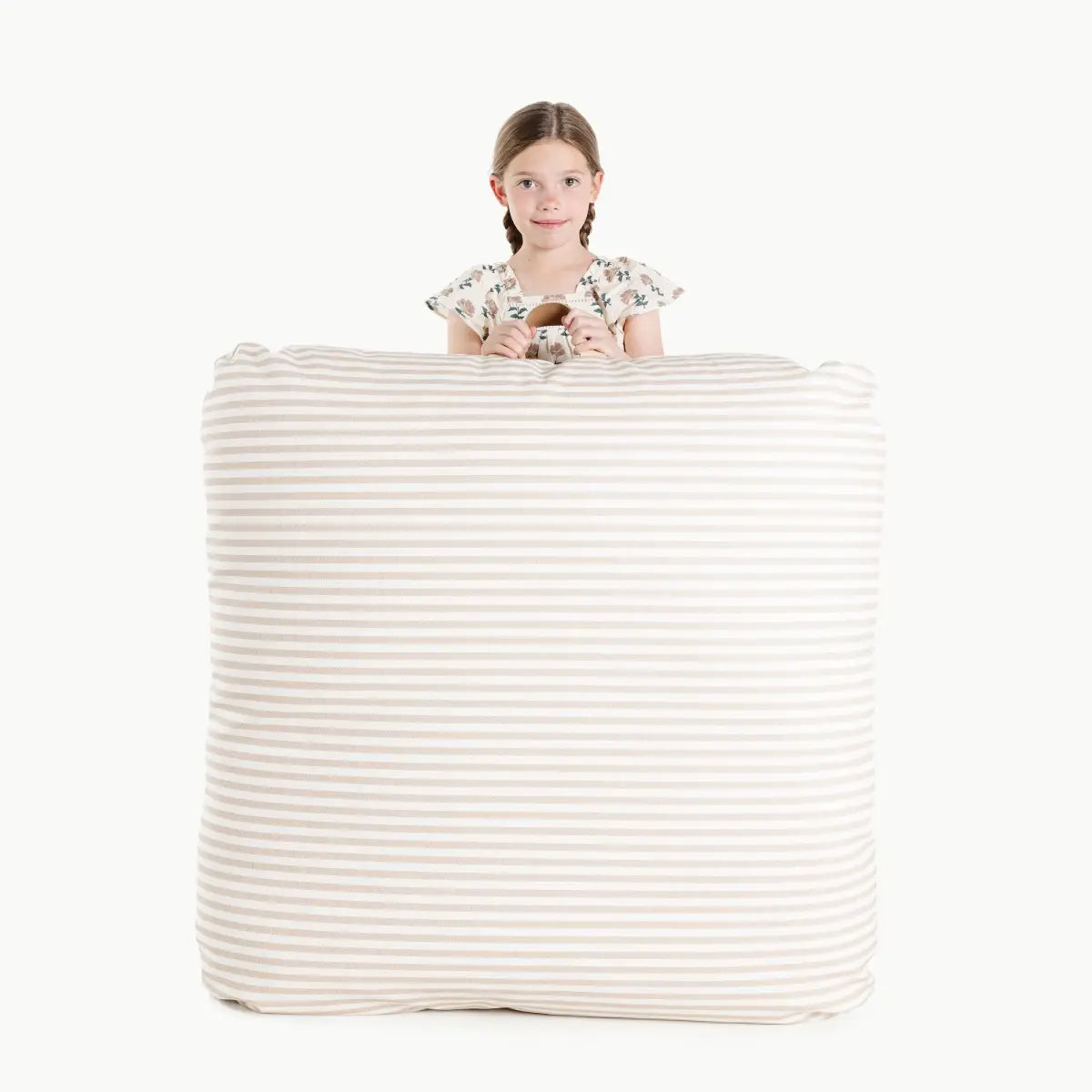 Child’s Floor Cushion - Cafe Stripe / Square - Gathre