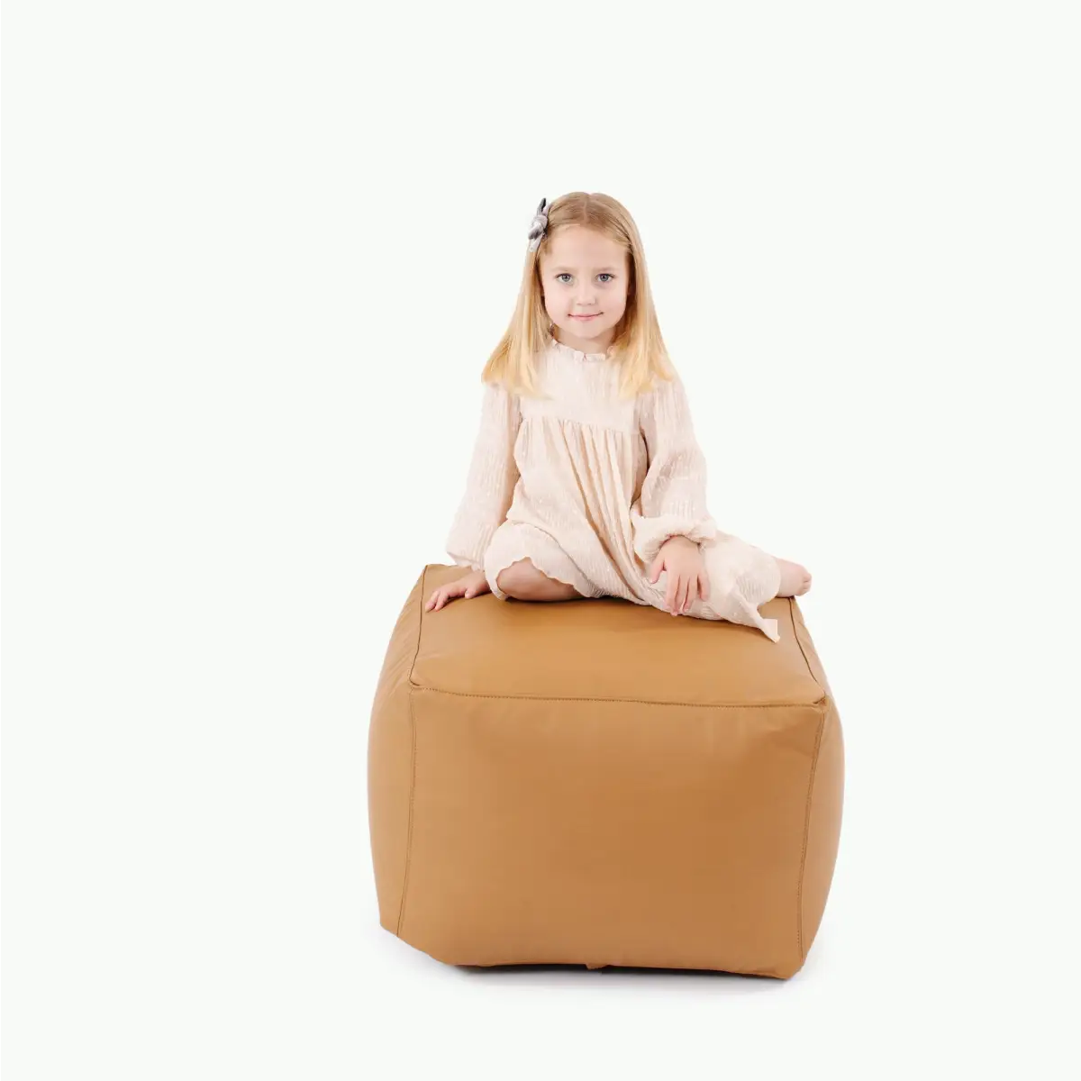 Child’s Play Pouf Ottoman - Camel / Square - Gathre