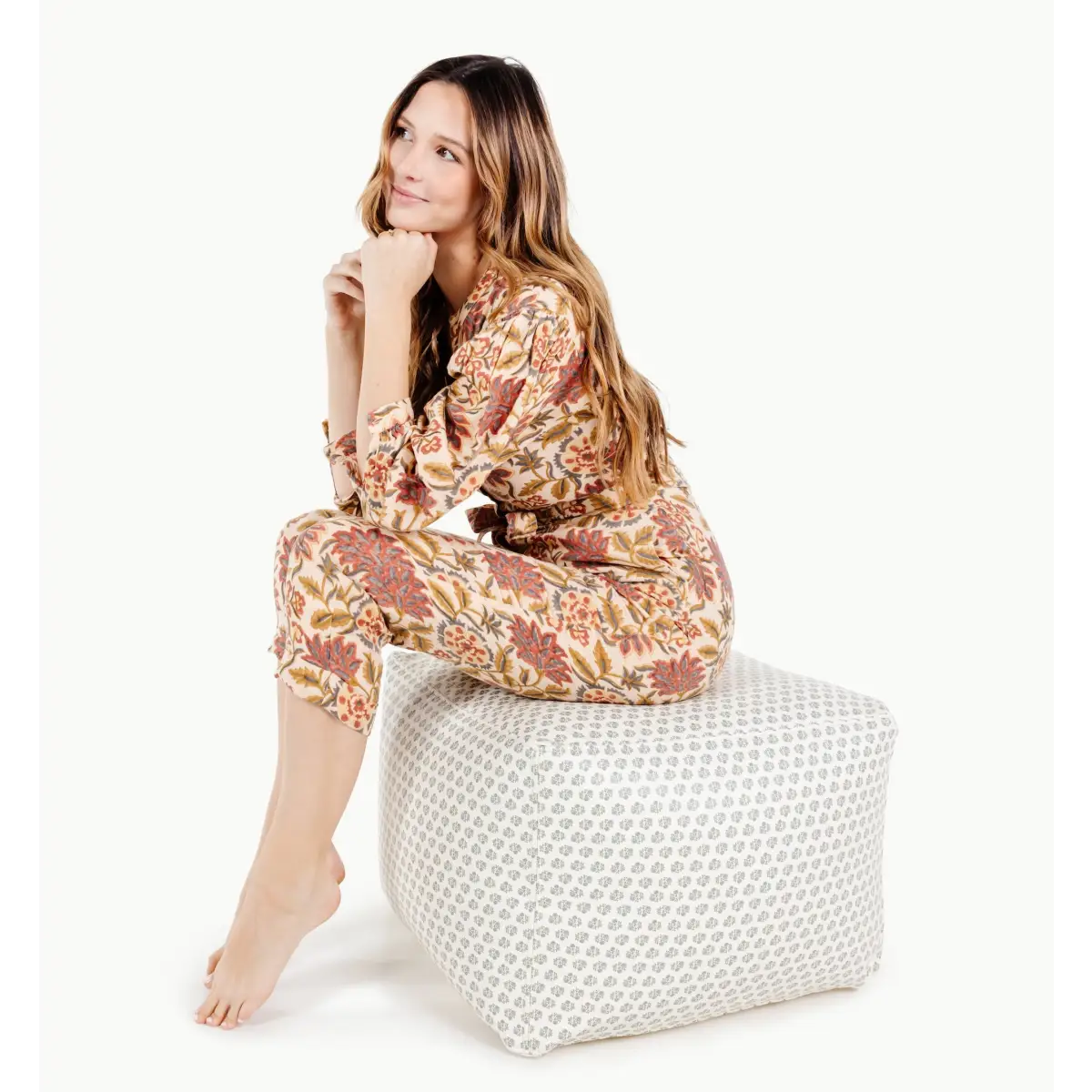 Child’s Play Pouf Ottoman - Meadow / Square - Gathre