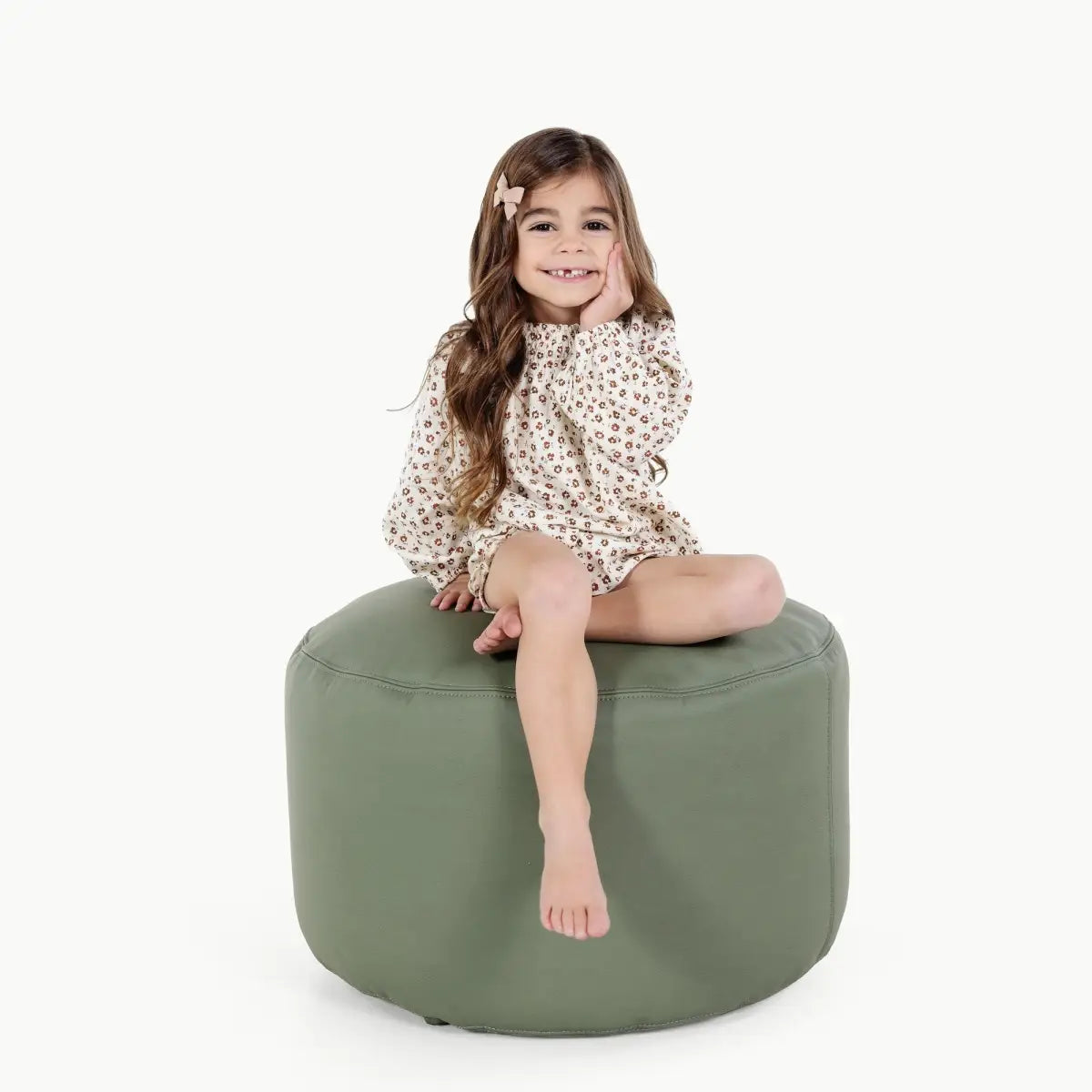 Child’s Play Pouf Ottoman - Thyme / Circle - Gathre