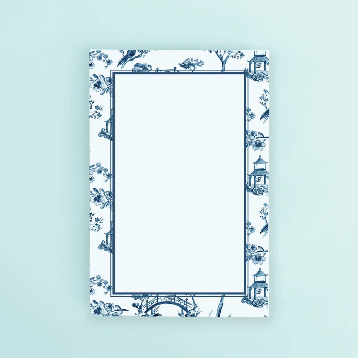 Chinoiserie Desk Notepad - Watercolor - Taylor Paladino