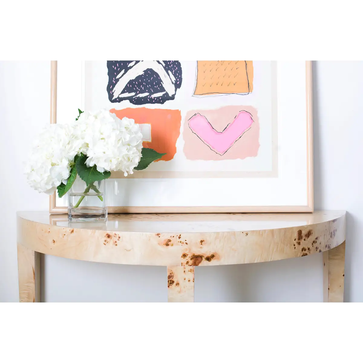 Chloe Burl Demilune Table - Ave Home