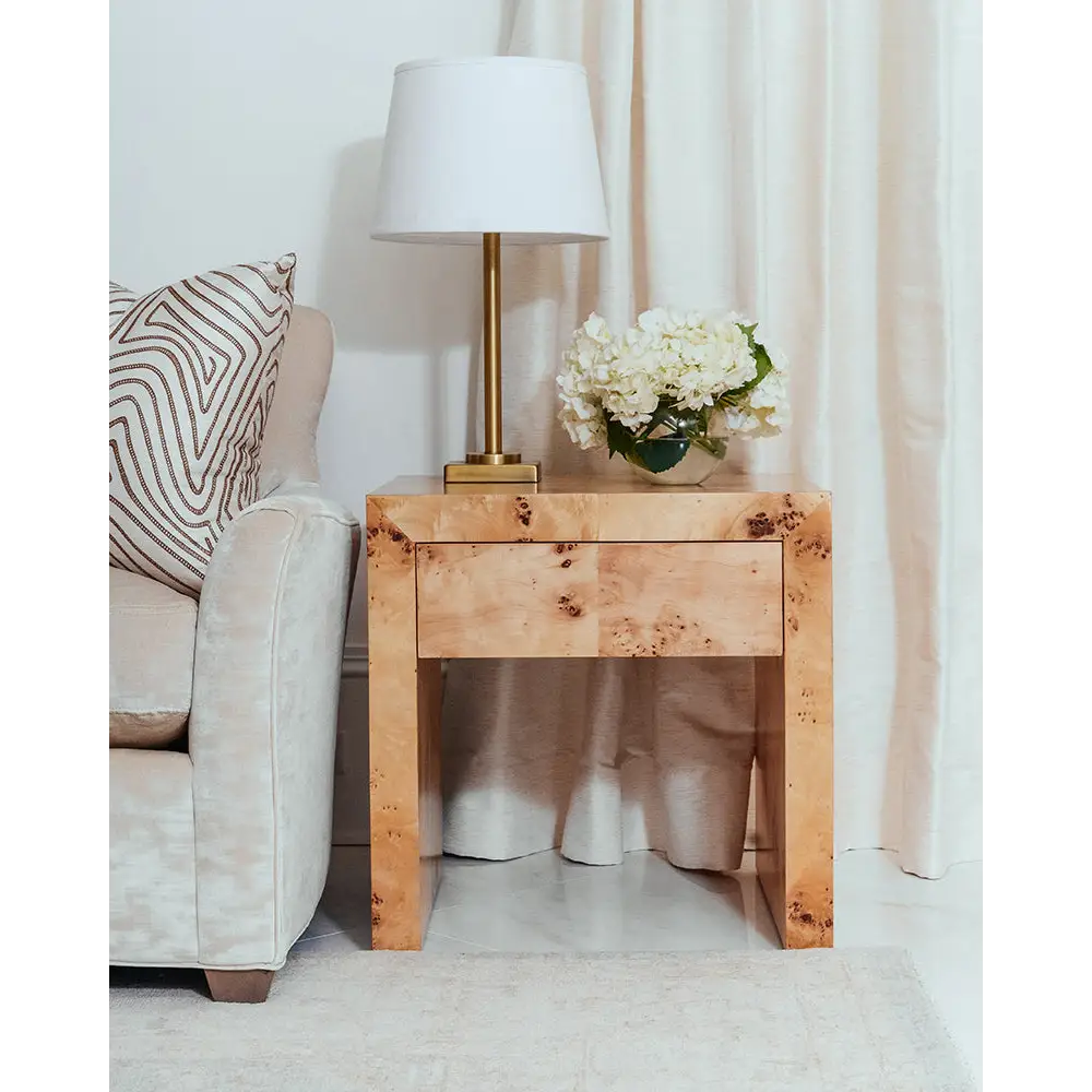 Chloe Burl Wood End Table - Ave Home