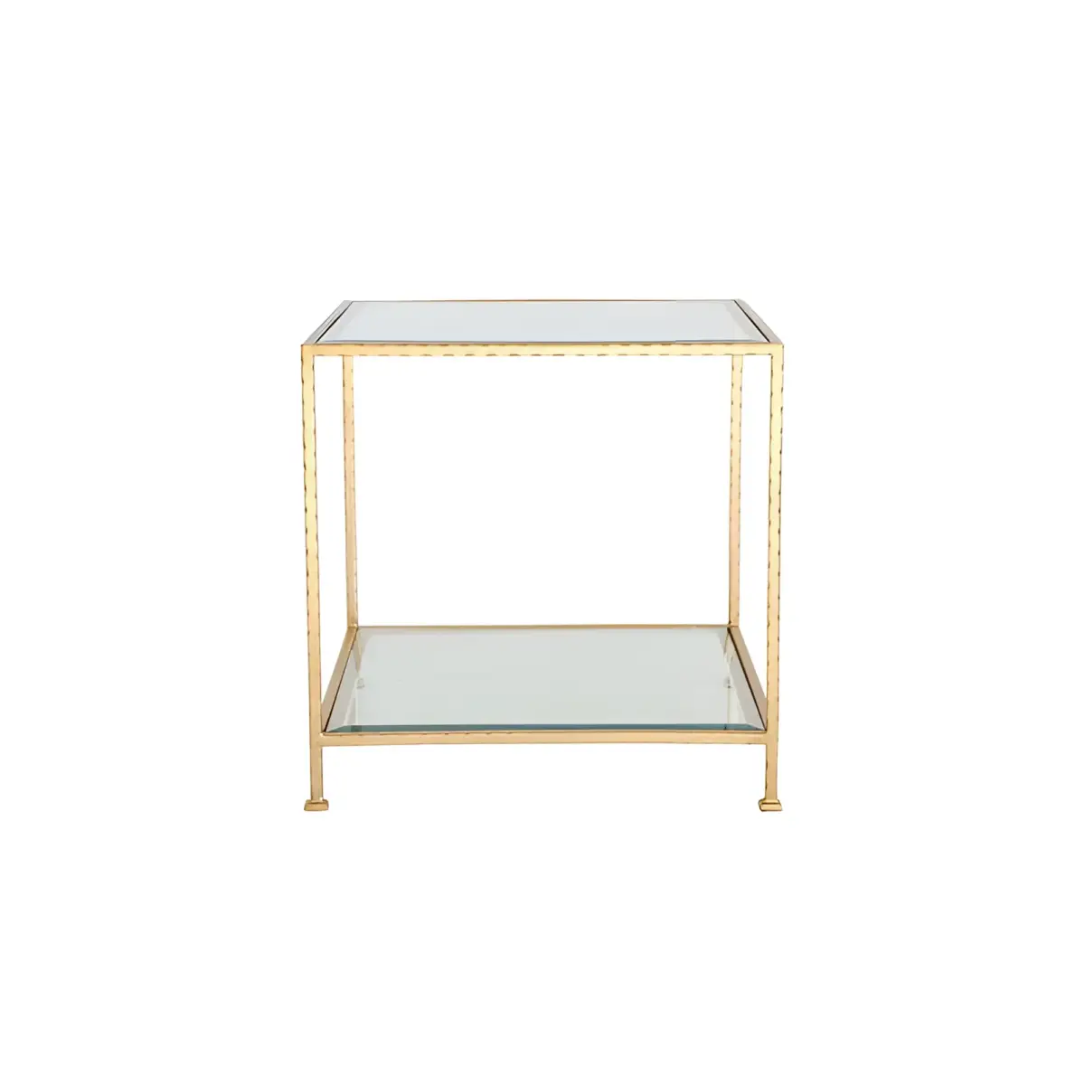 Chloe Gold and Glass End Table - Ave Home