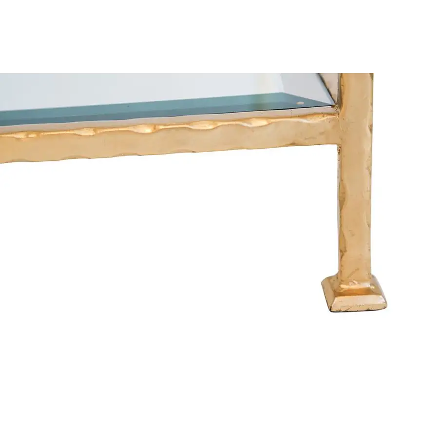 Chloe Gold and Glass End Table - Ave Home
