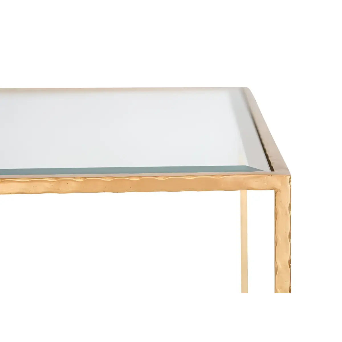Chloe Gold and Glass End Table - Ave Home