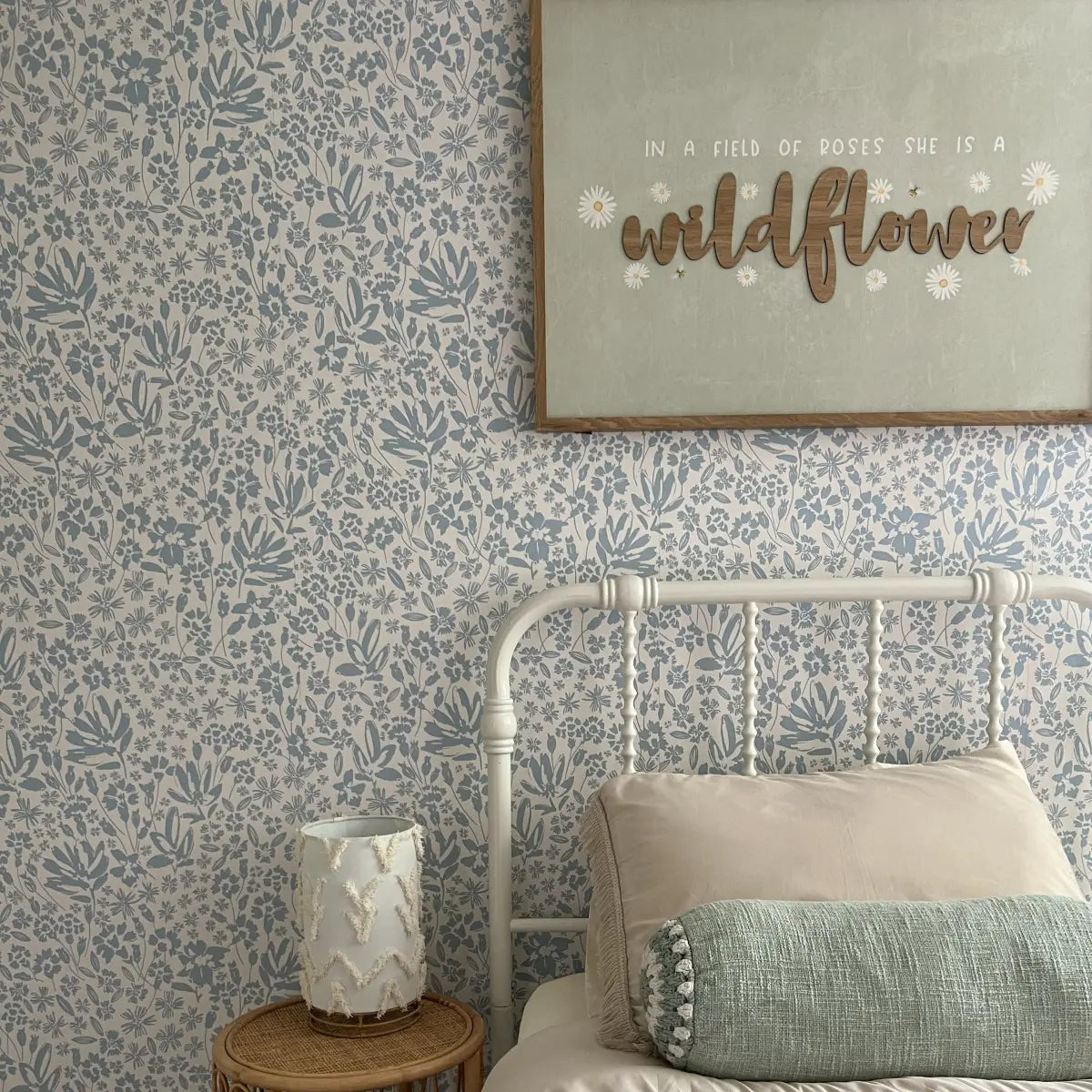 Chrissy Wallpaper - Wildflower Silhouettes - by Hufton Studio - Loomwell Home Goods