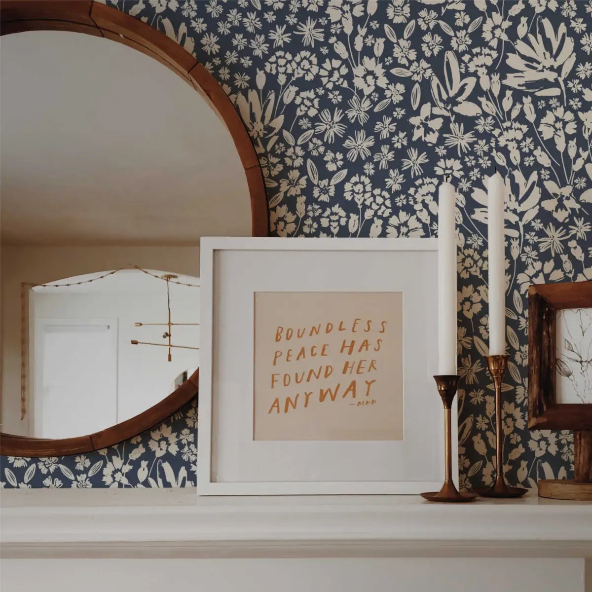 Chrissy Wallpaper - Wildflower Silhouettes - by Hufton Studio - Loomwell Home Goods