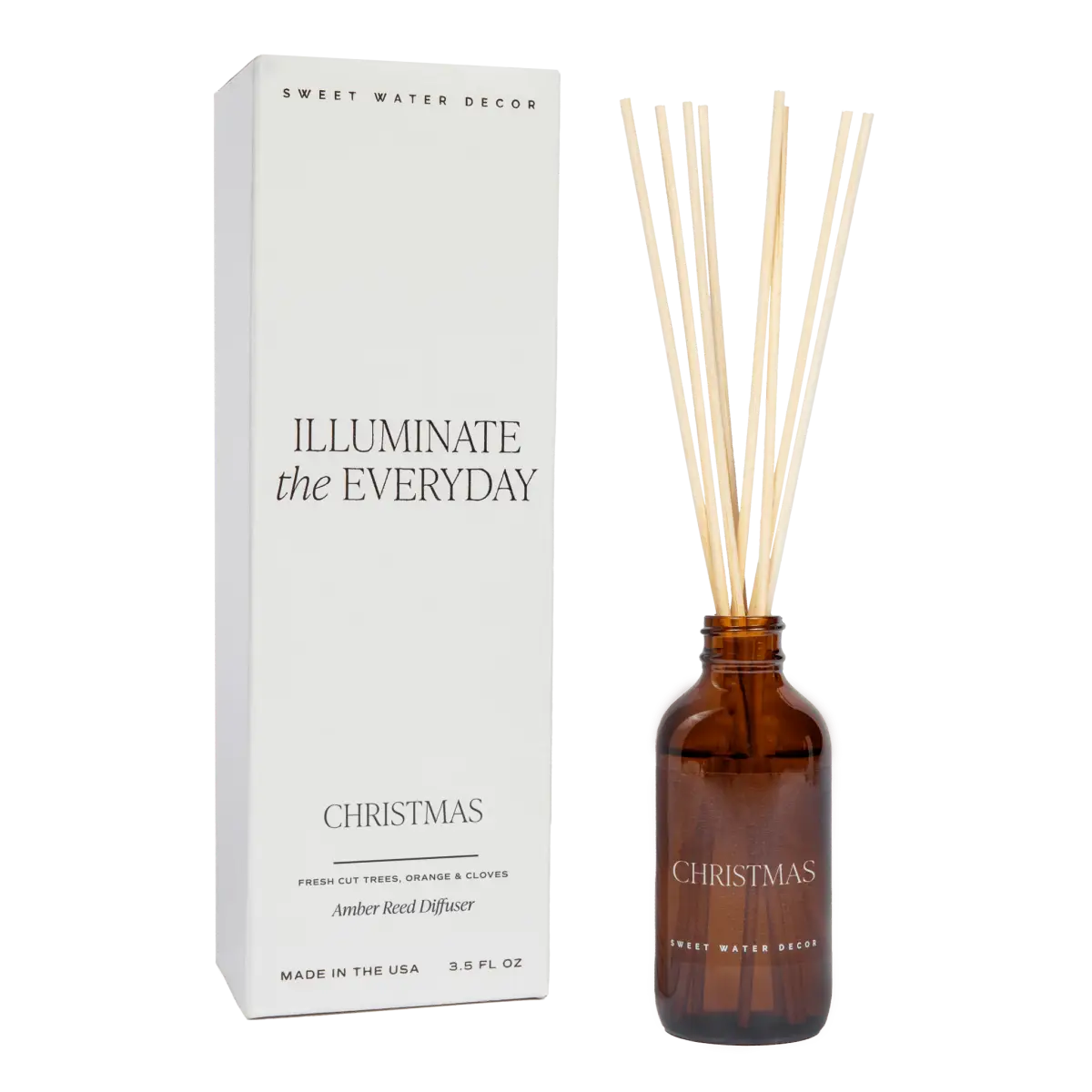 Christmas Amber Reed Diffuser - Sweet Water Decor