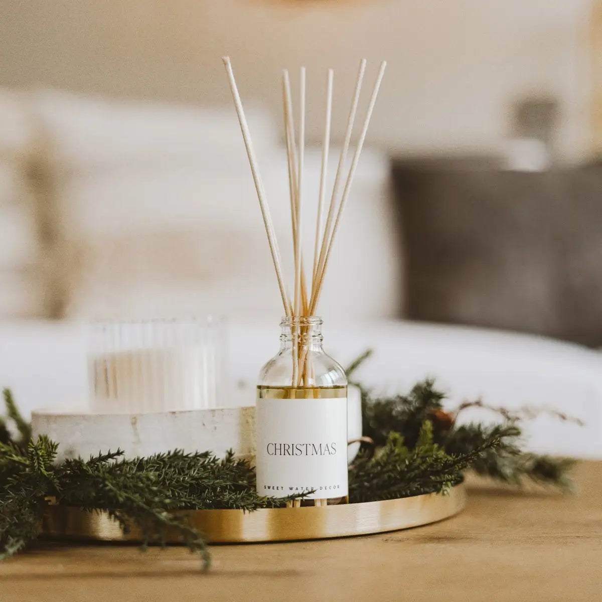 Christmas Clear Reed Diffuser - Sweet Water Decor