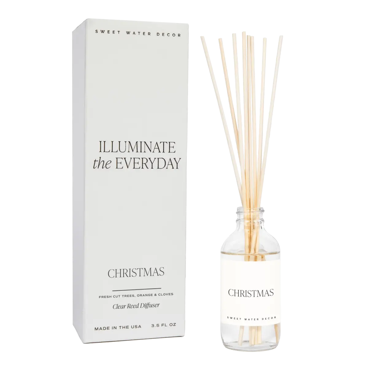 Christmas Clear Reed Diffuser - Sweet Water Decor