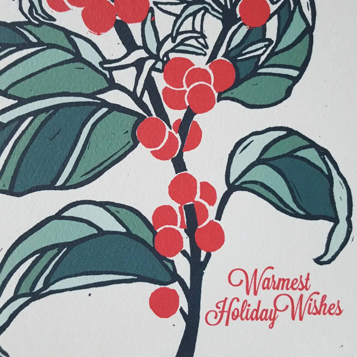 Christmas Greeting Card - Botanical - Little Green