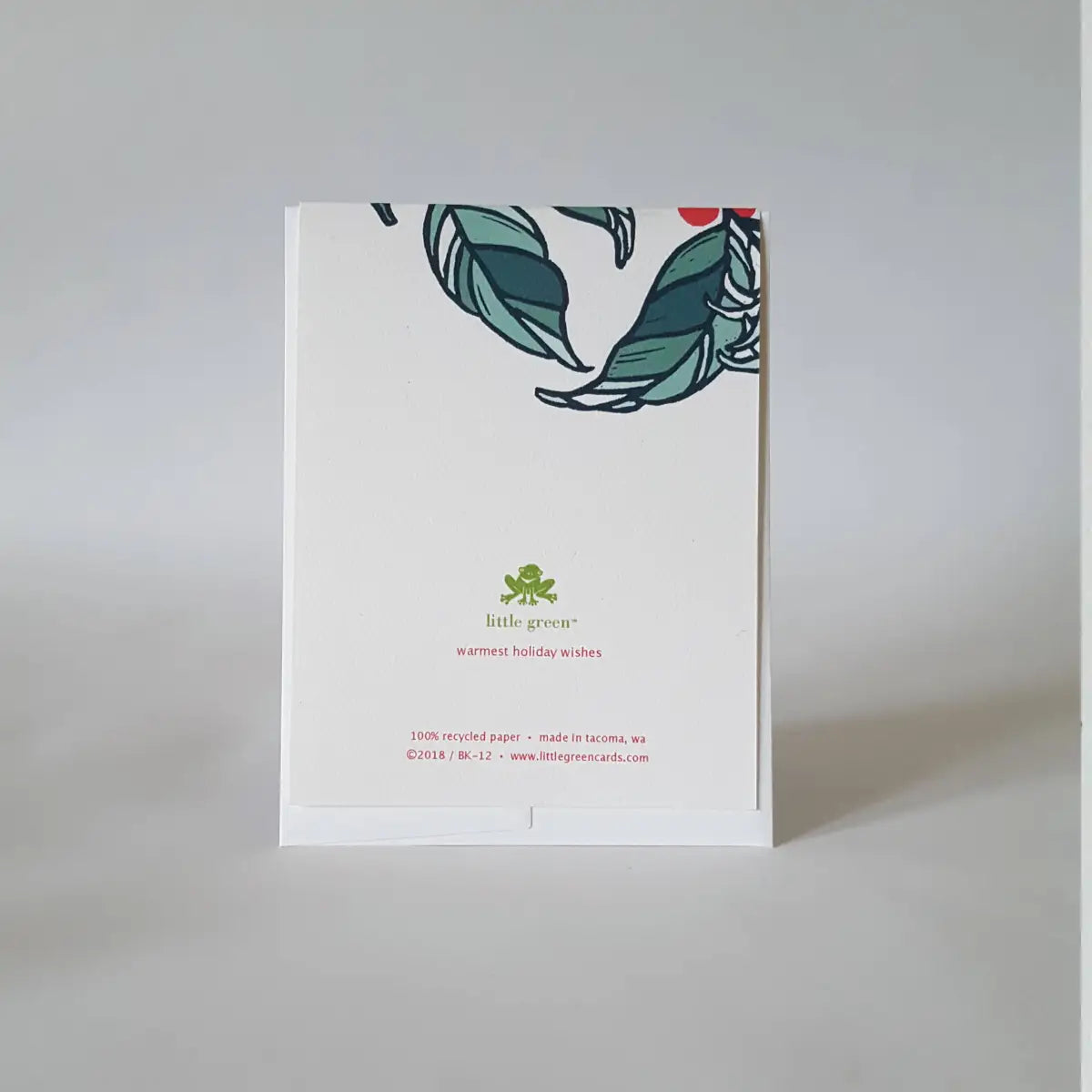 Christmas Greeting Card - Botanical - Little Green