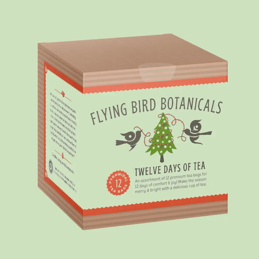 Christmas Tea Sampler Gift Box - 12 Days of Tea - Flying Bird Botanicals