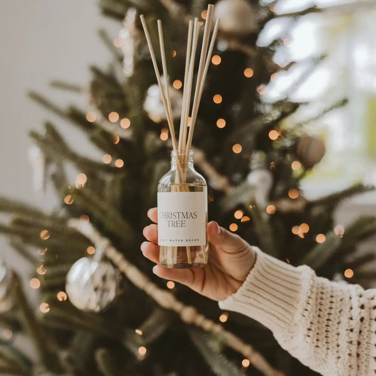 Christmas Tree Clear Reed Diffuser - Sweet Water Decor