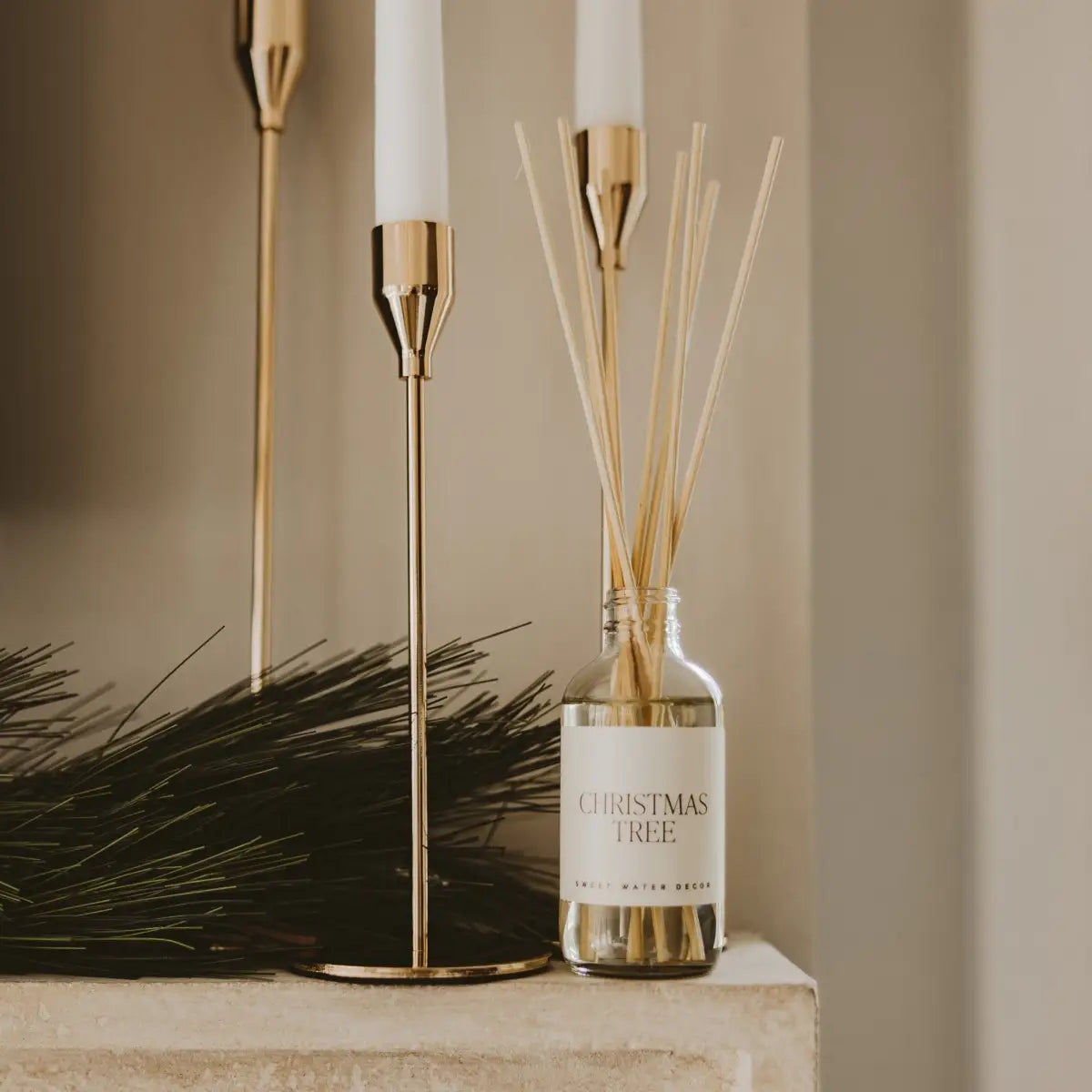 Christmas Tree Clear Reed Diffuser - Sweet Water Decor