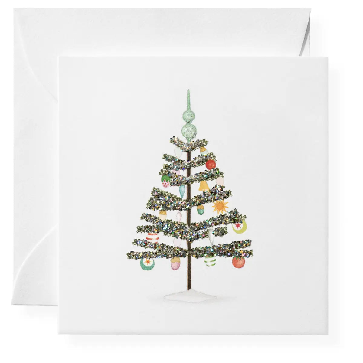 Christmas Gift Enclosure Card - Tinsel Tree - Karen Adams Designs