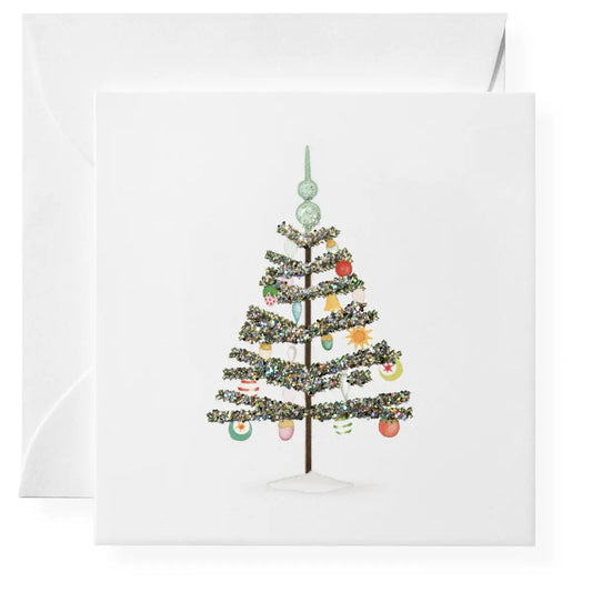 Christmas Gift Enclosure Card - Tinsel Tree - Karen Adams Designs