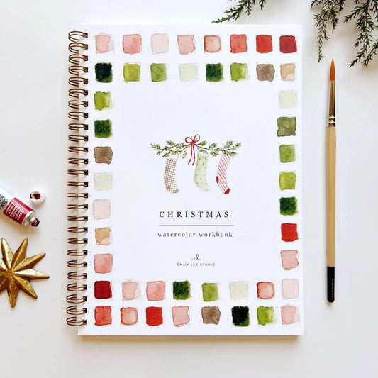 Watercolor Workbook - Christmas - emily lex studio
