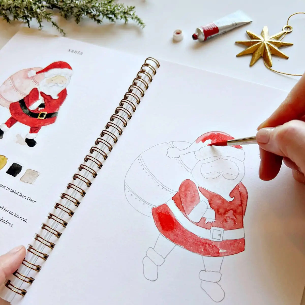 Watercolor Workbook - Christmas - emily lex studio