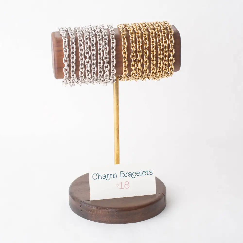 Chunky Charm Bracelet - Gold or Silver - Bel Kai