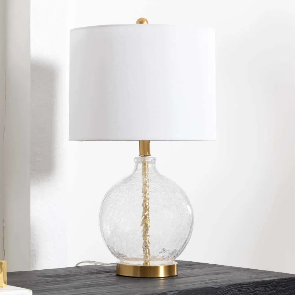 Ciel Contemporary Glass Textured Table Lamp - 24’’H x 12’’W x 12’’D - Boutique Rugs