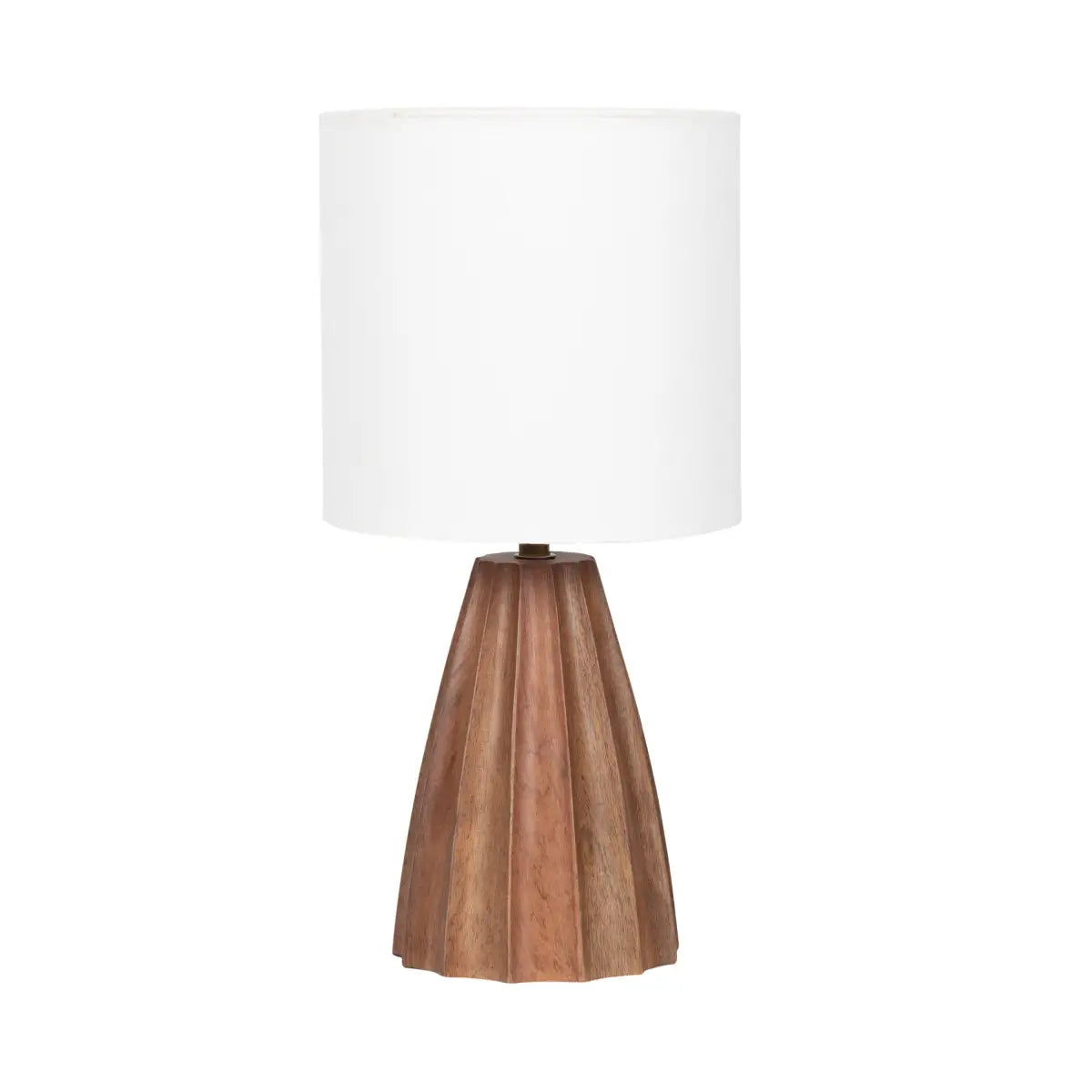 Ciji Scalloped Table Lamp - Walnut Brown - kateandlaurel